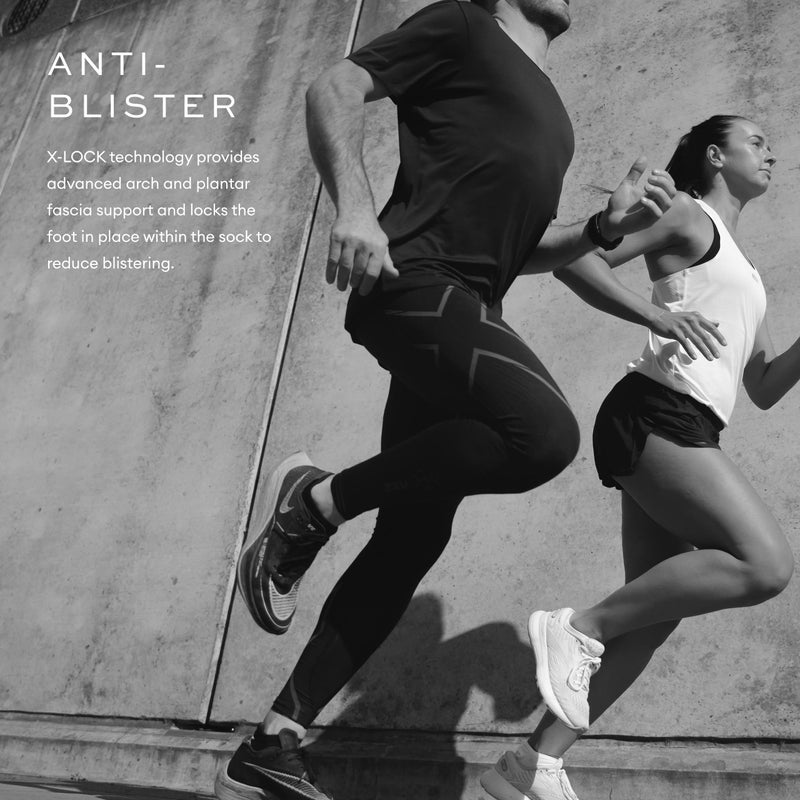 2XU Unisex Vectr Cushion 1/4 Compression Crew Socks - Sports Performance Socks - Black/Titanium - Size Medium (Men's Size 6-8.5, Women's Size 7.5-9.5 - Image 4